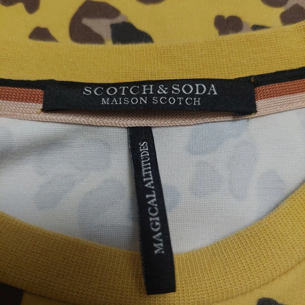 Scotch & Soda Magical Attitudes Womens Medium Sweatshirt Animal Print Stretch